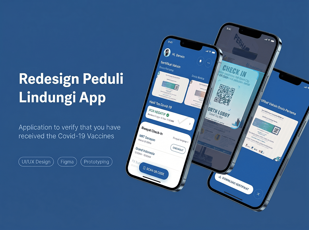 Peduli Lindungi Redesign App - Prototype