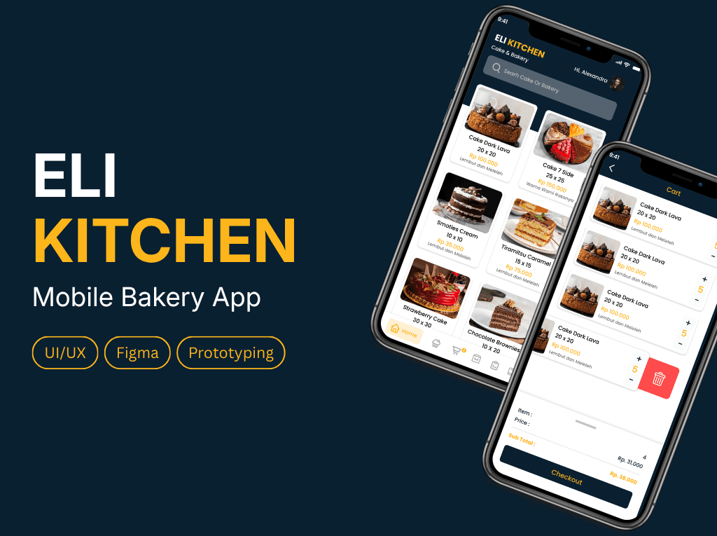 Screenshot of Eli Kitchen - PWA project